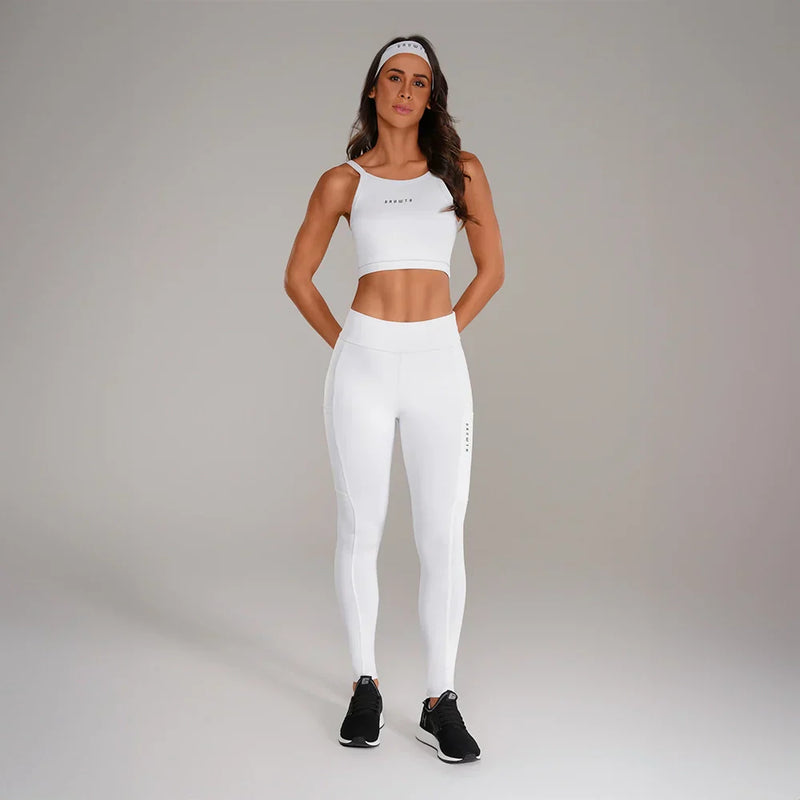 LEGGING GROWTH BEAUT BRANCO BLACKOUT - GROWTH SUPPLEMENTS